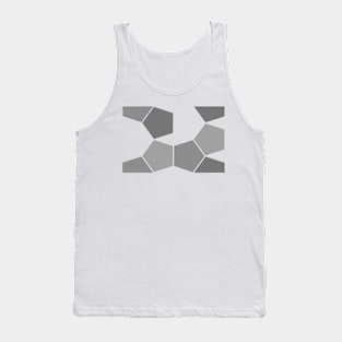 Seventies shapes of gray pattern Tank Top